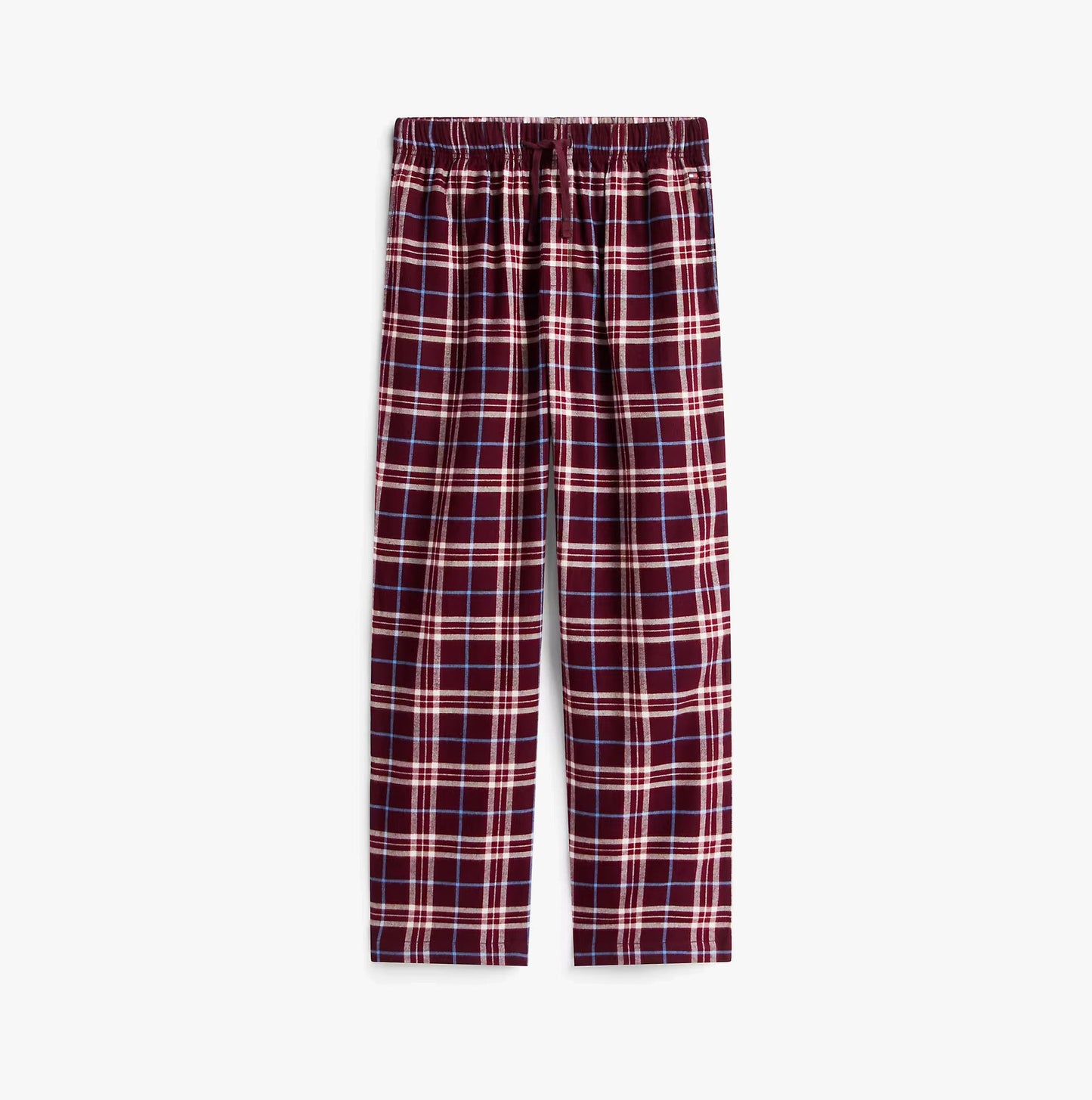 Tommy Hilfiger RELAXED FLANNEL PJ Mens Set Tartan Reiker Burgundy