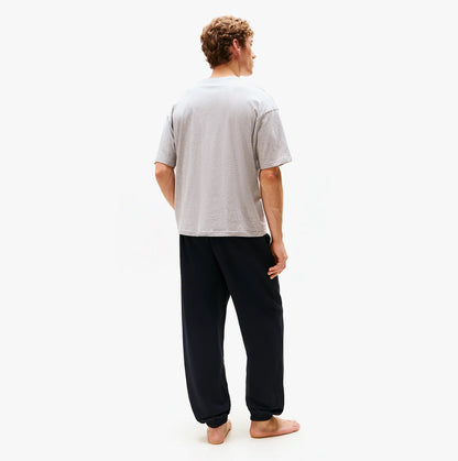 Tommy Hilfiger SS TEE CONT. LOGO Mens T-Shirts & Tank Tops Light Grey Heather