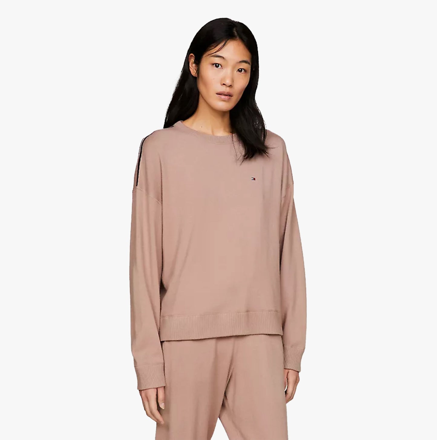 Tommy Hilfiger TRACK TOP C&S Womens Track Top Ecru