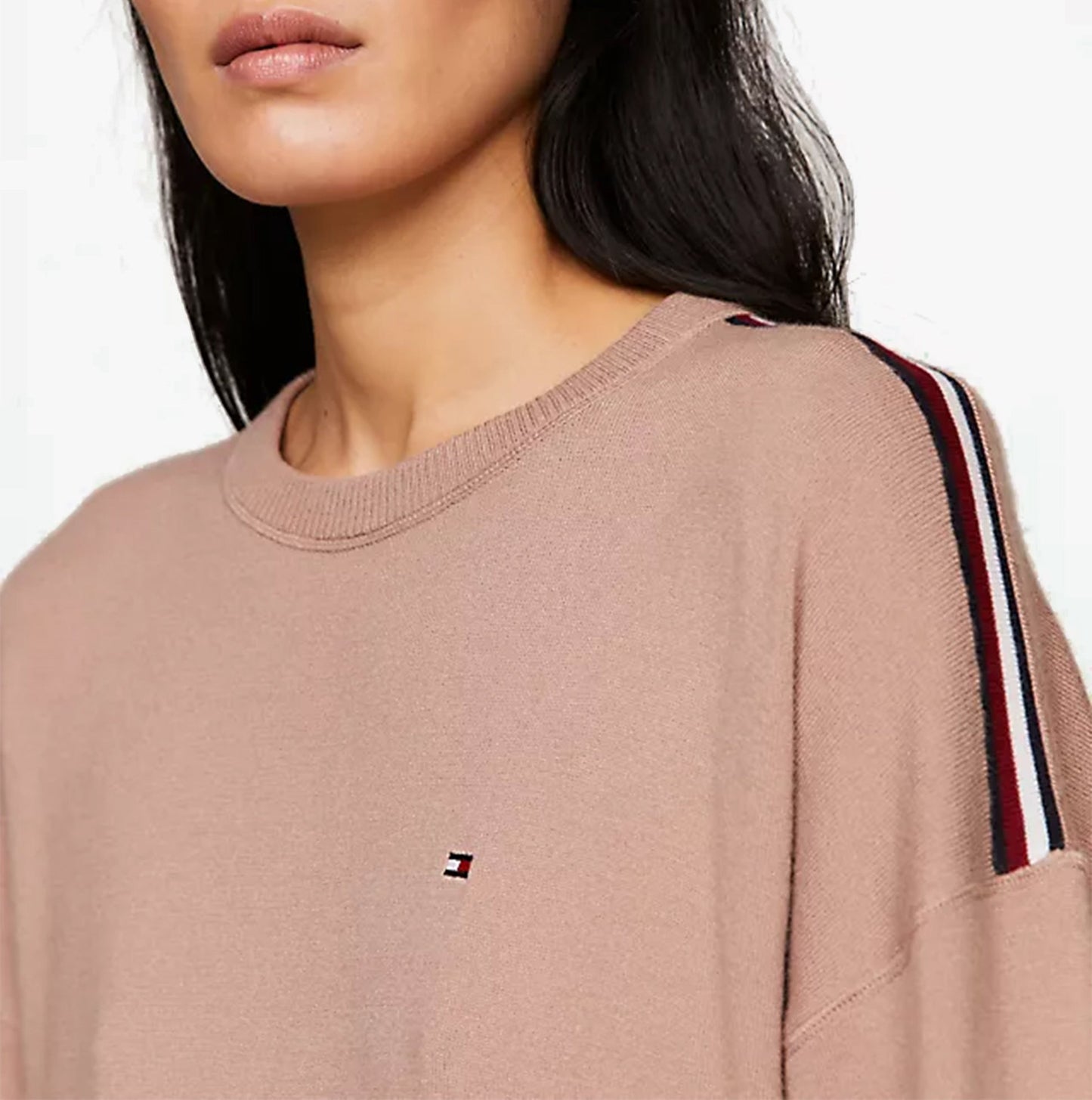 Tommy Hilfiger TRACK TOP C&S Womens Track Top Ecru