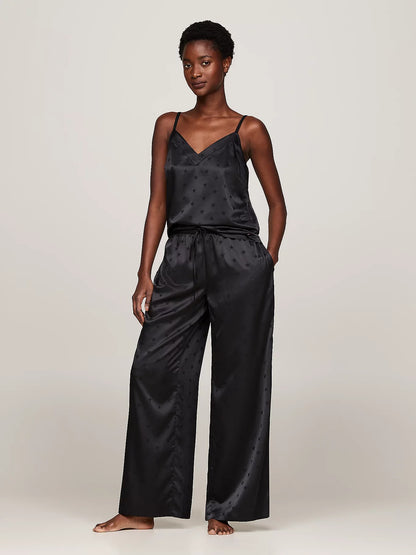 Tommy Hilfiger ESS HOLIDAY Womens Cami & Long Pants Black