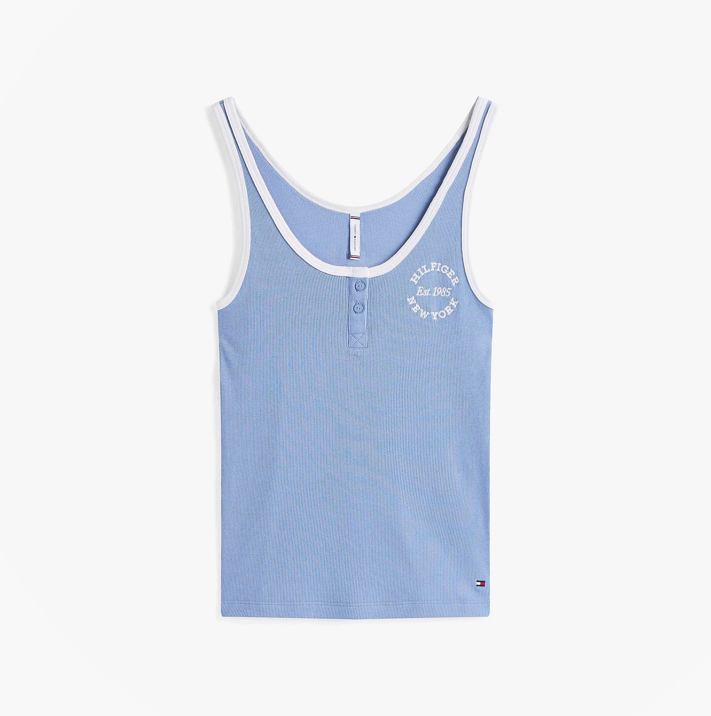 Tommy Hilfiger RIB TANK TOP Ladies Brisk Blue