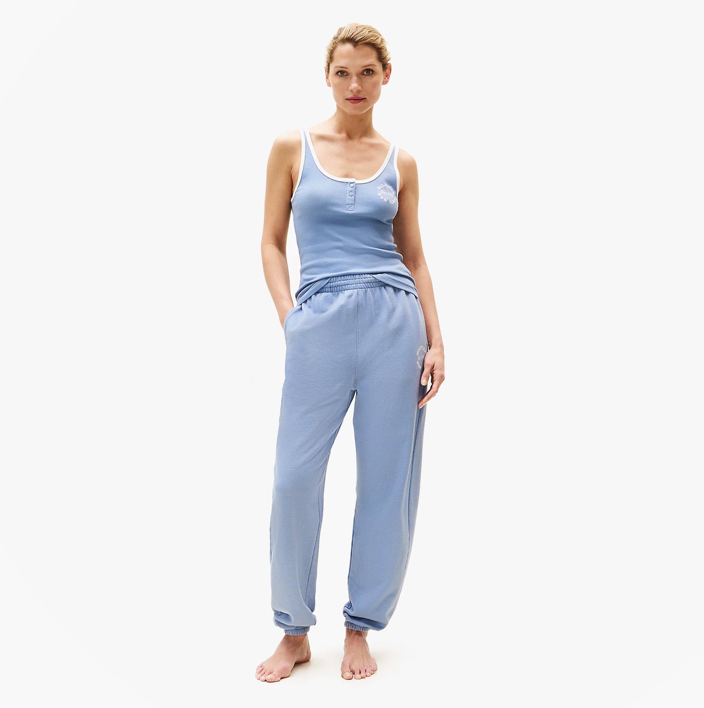 Tommy Hilfiger RIB TANK TOP Ladies Brisk Blue