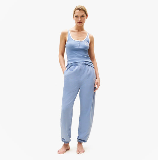 Tommy Hilfiger RIB TANK TOP Ladies Brisk Blue