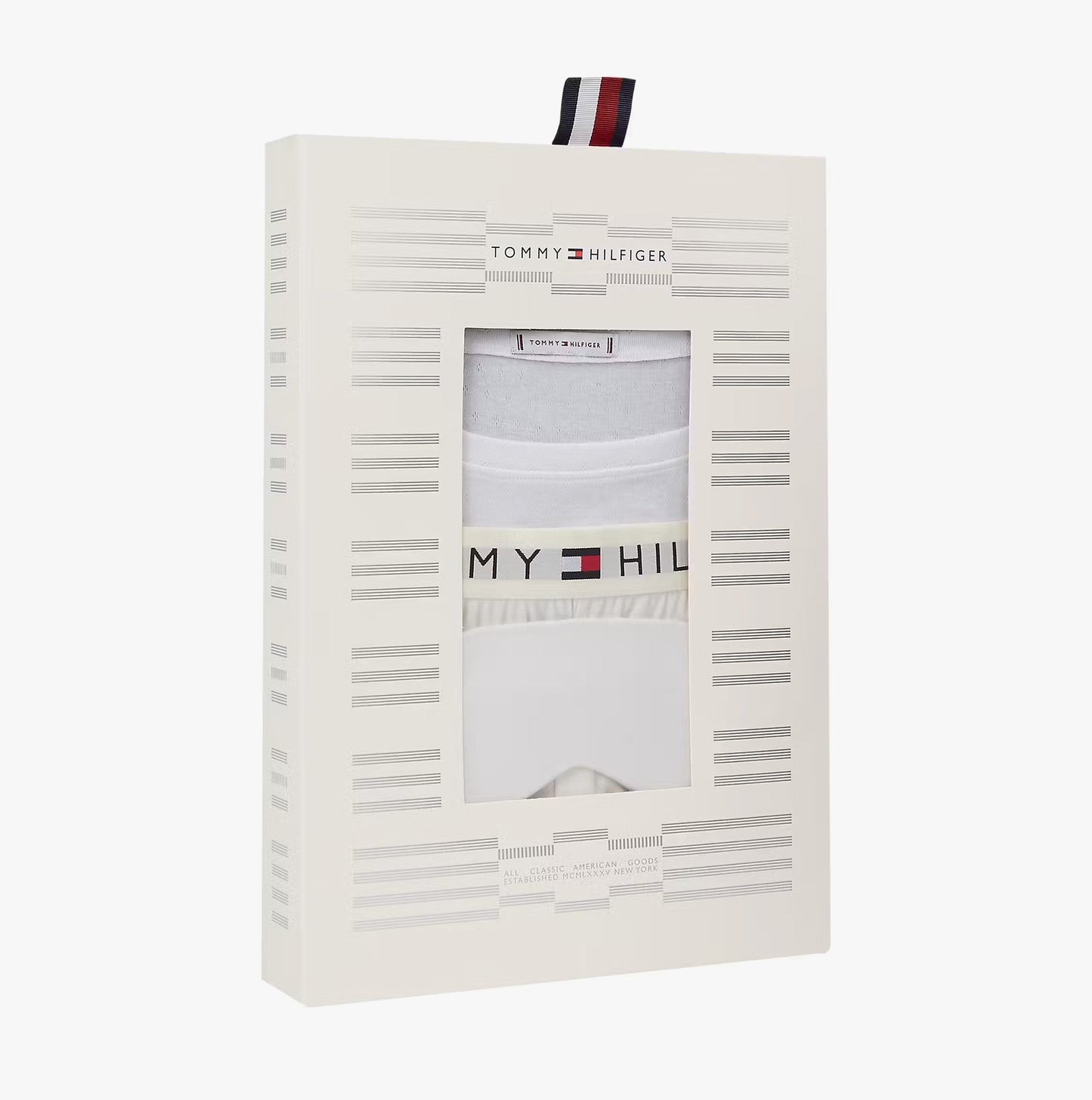 Tommy Hilfiger GIFT LS TEE PANTS SE Womens Pyjama Set Ecru