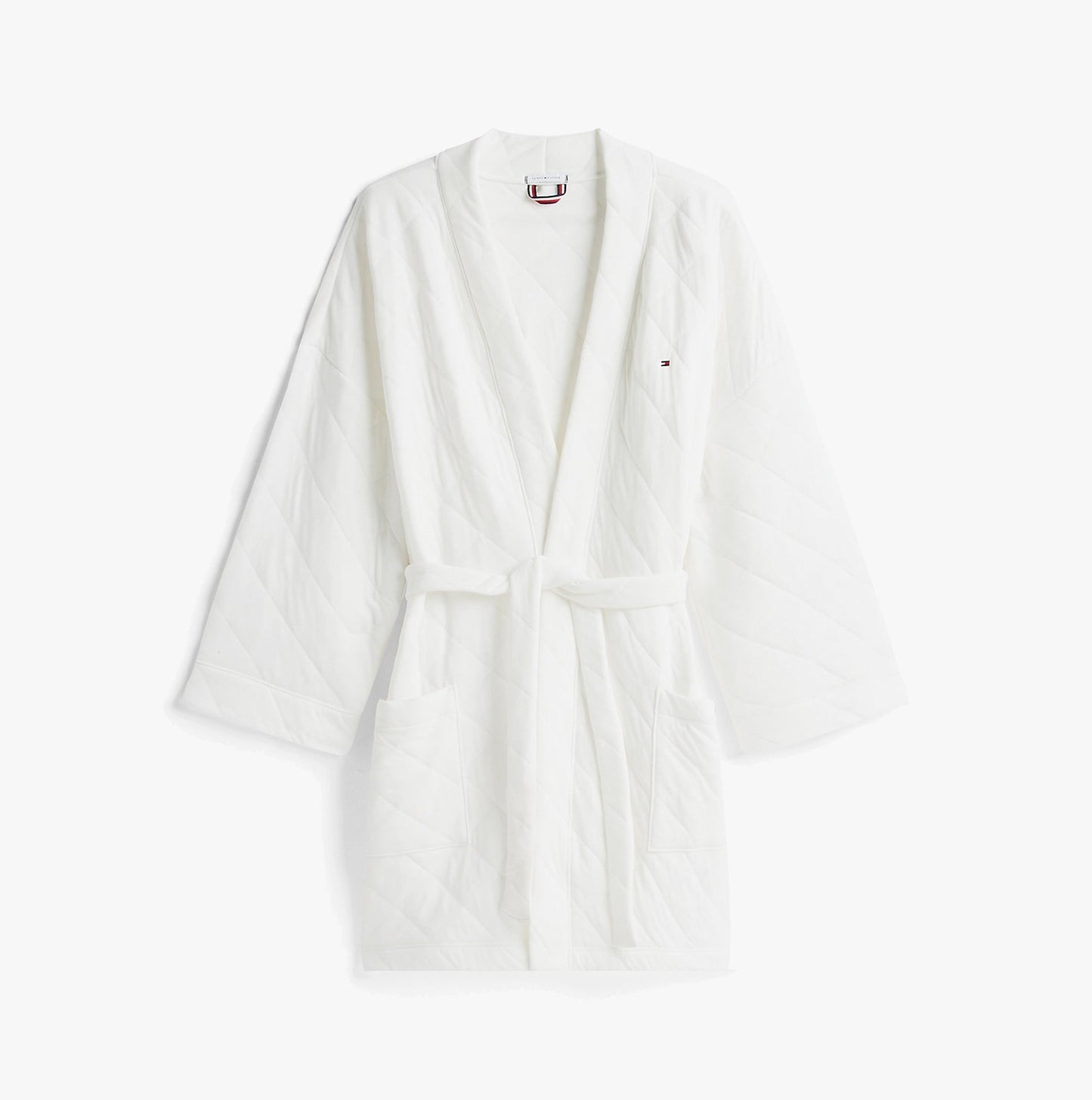 Tommy Hilfiger GIFT QUILTED ROBE Womens Bathrobes Ivory