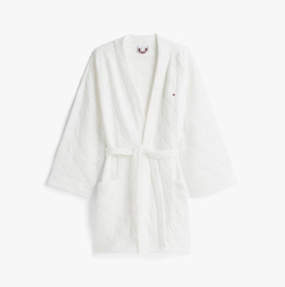 Tommy Hilfiger GIFT QUILTED ROBE Womens Bathrobes Ivory