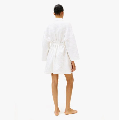 Tommy Hilfiger GIFT QUILTED ROBE Womens Bathrobes Ivory