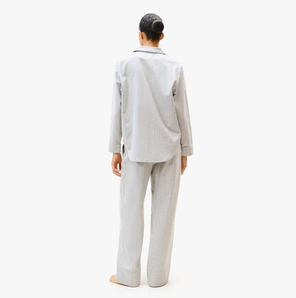 Tommy Hilfiger STRIPE FLANNEL SHIRT Womens Set Thin Stripe Light Grey