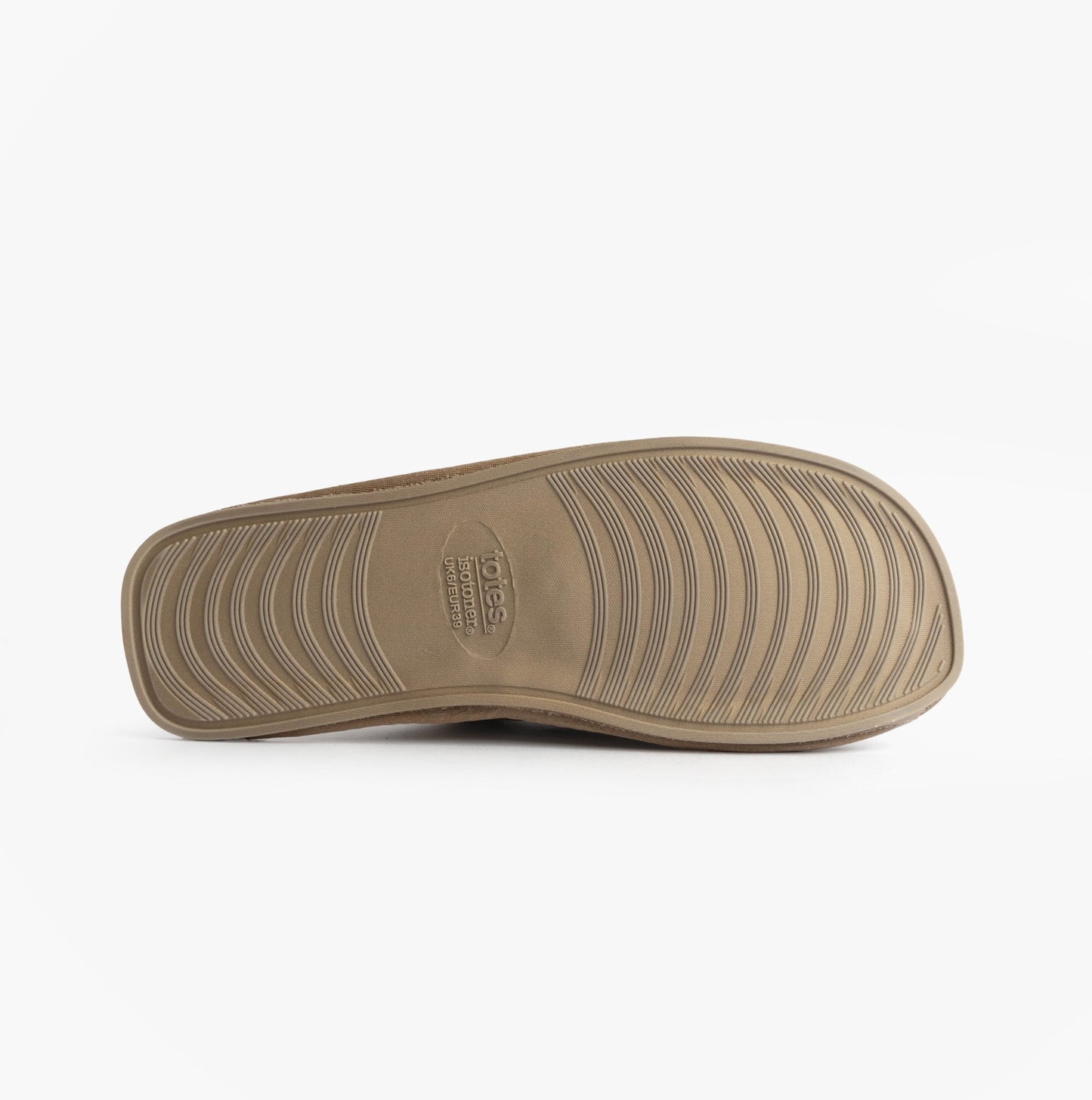 Totes Isotoner REAL SUEDE MULE Womens Slippers Sand