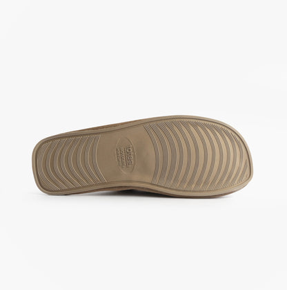 Totes Isotoner REAL SUEDE MULE Womens Slippers Sand