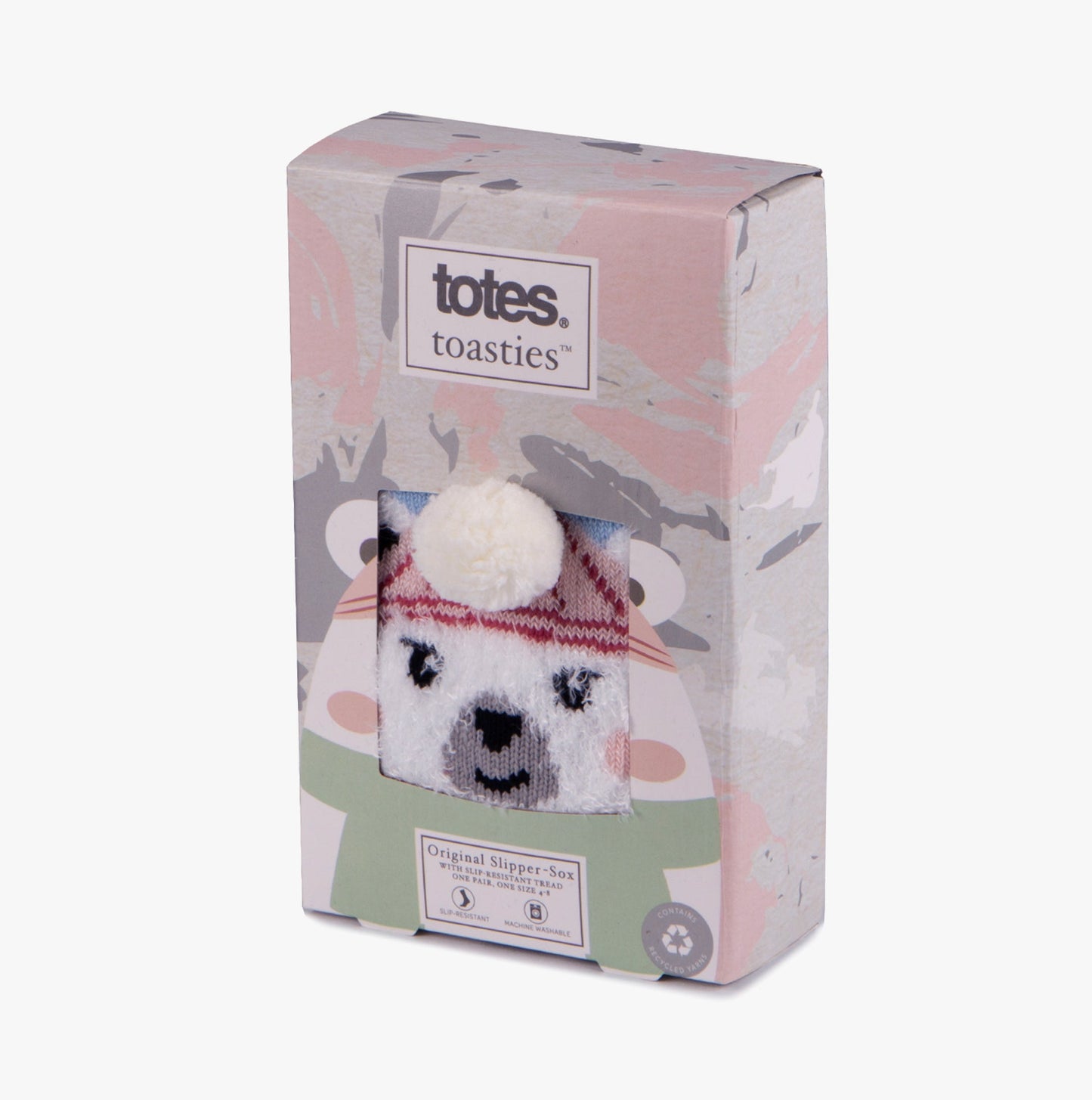 Totes Toasties SINGLE ORIGINAL SLIPPER SOCKS Womens Socks Polar Bear