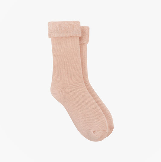 Totes Toasties BRUSHED THERMAL BED SOCKS Womens Socks Dusky Pink