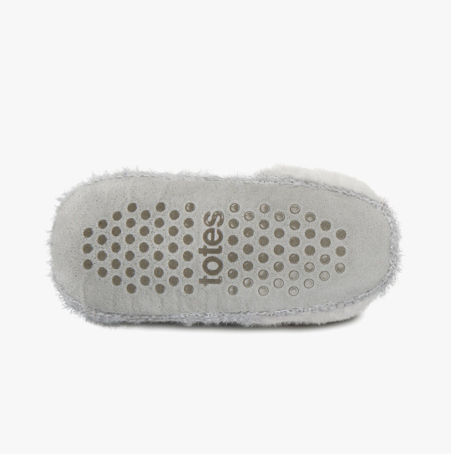 Totes Toasties KNITTED TEXTURED BOOTIES Womens Grey