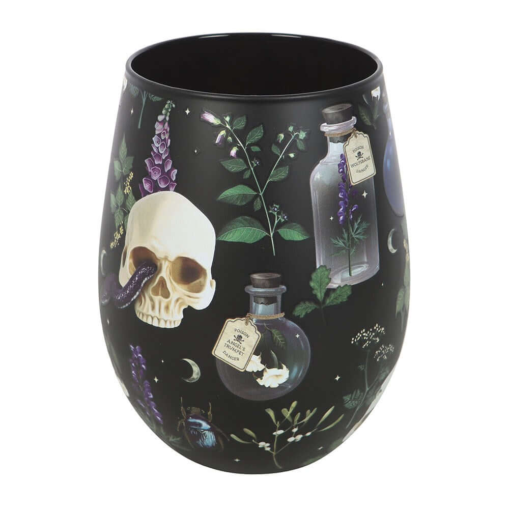 Gothic Gifts Venom & Vines Print Stemless Glass