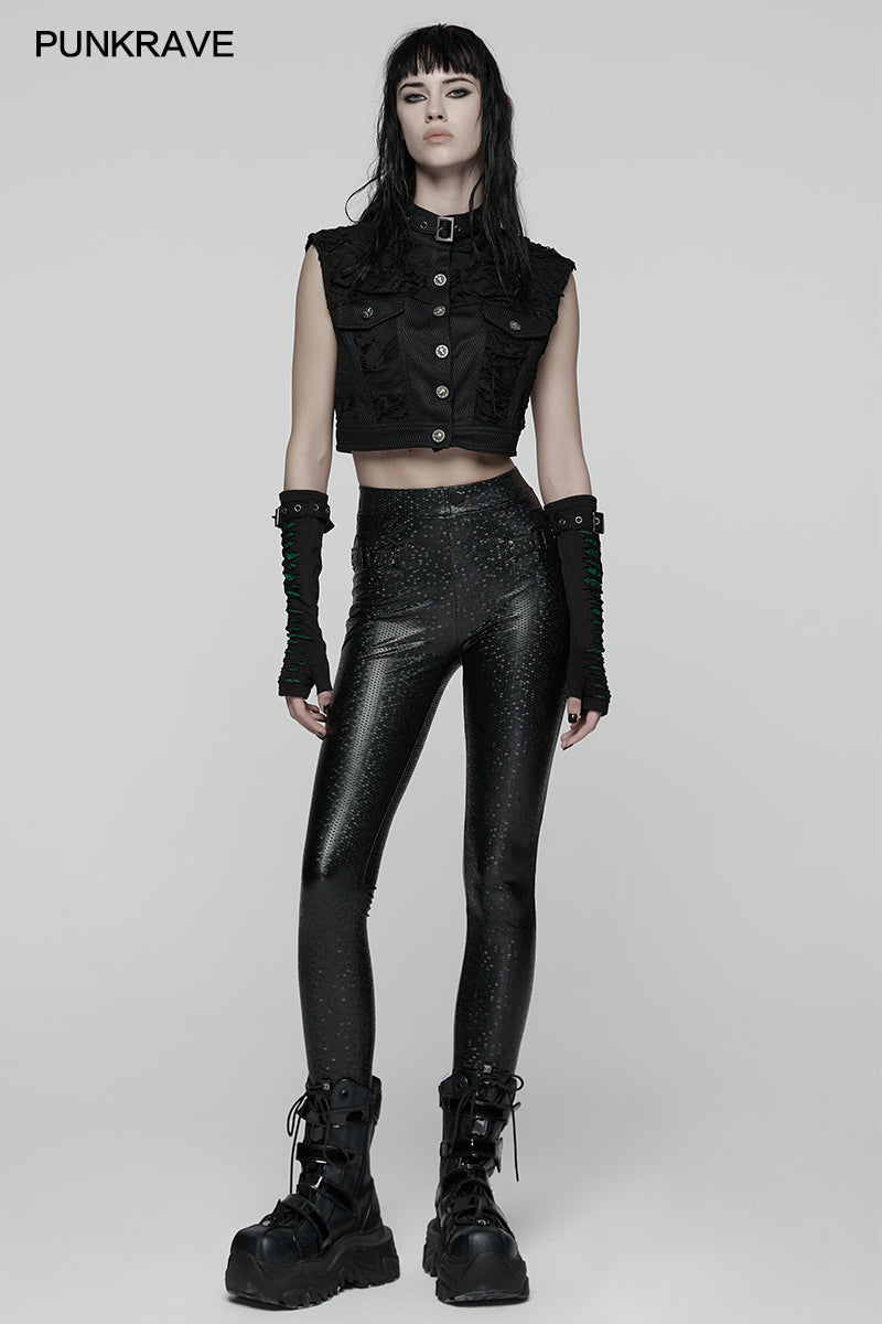 Punk Rave Ravenna Leggings – Black Prism Finish