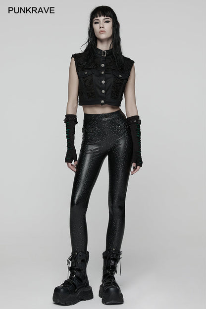 Punk Rave Ravenna Leggings – Black Prism Finish