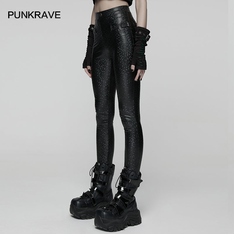 Punk Rave Ravenna Leggings – Black Prism Finish