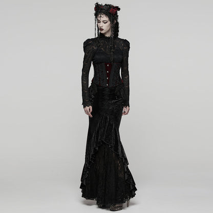 Punk Rave Goth Gorgeous Fishtail Skirt