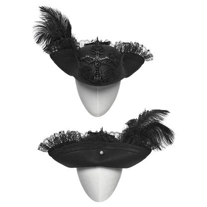 Punk Rave Goth Imprisoned Beast Bone Pirate Hat