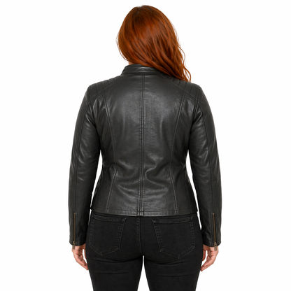 Women's Genuine Leather Jacket | Green