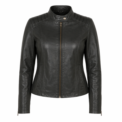Women's Genuine Leather Jacket | Green
