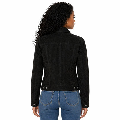 Women's Suede Vintage Jacket, Leather Biker Style | Black & Brown