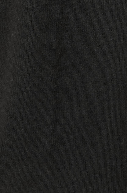 Yumi Black Knitted Maxi Cardigan With Pockets