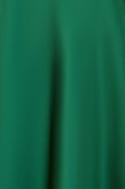 Yumi Green Satin Midi Skirt