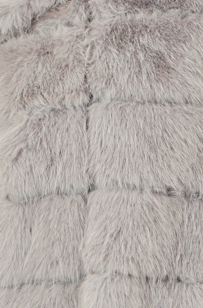 Yumi Grey Luxe Faur Fur Coat