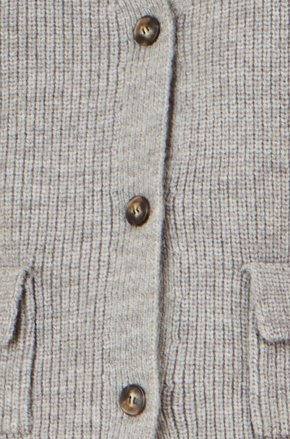 Yumi Grey Knitted Pullover Waistcoat