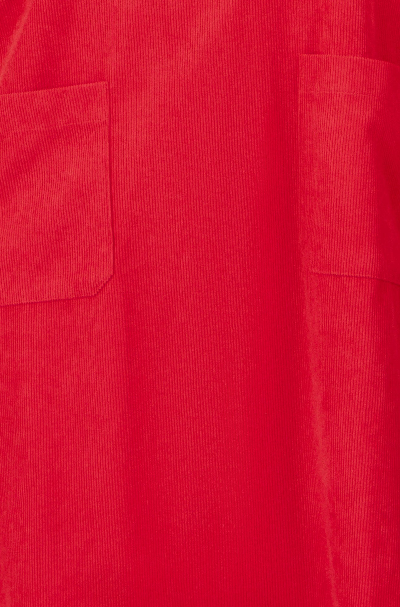 Yumi Red Cord Tunic With Ruched Sleeve