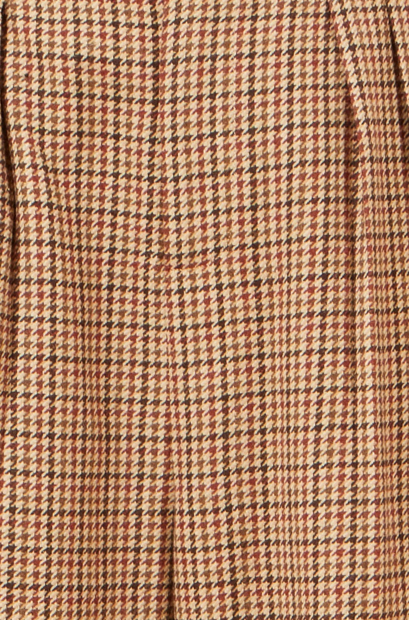 Yumi Brown Check Wide Leg Trousers