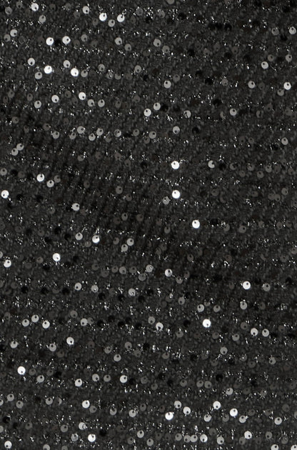 Yumi Black Boucle Sequin Mini Skirt