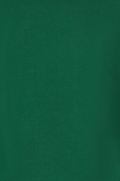 Yumi Green Stretch Cotton Jersey Long Sleeve Top