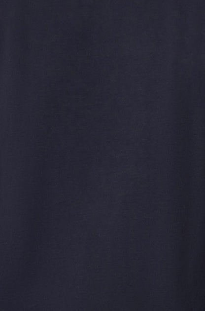 Yumi Navy Stretch Cotton Jersey Long Sleeve Top