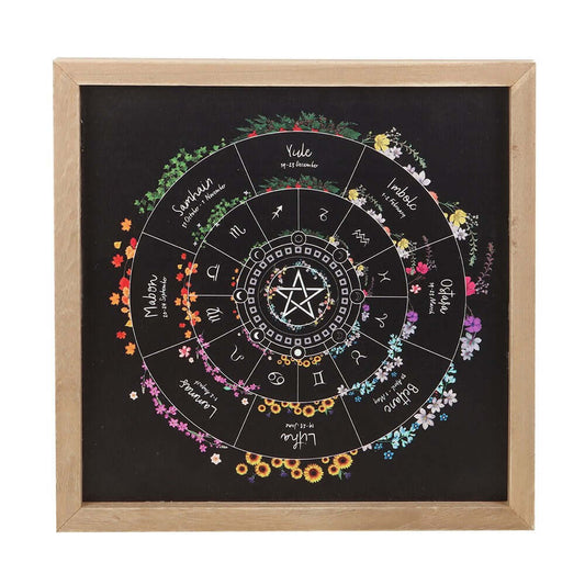 Gothic Gifts Wheel of the Year Framed Wall Art Print