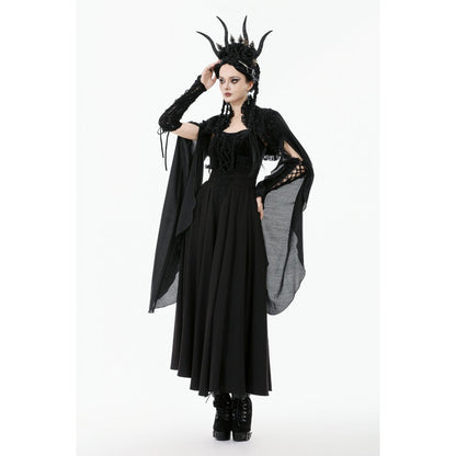 Dark in Love Erzsébet Dramatic Lace Gothic Cape Shrug