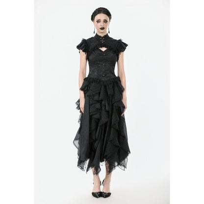 Dark in Love Seraphine Lace Off-Shoulder Goth Bodysuit