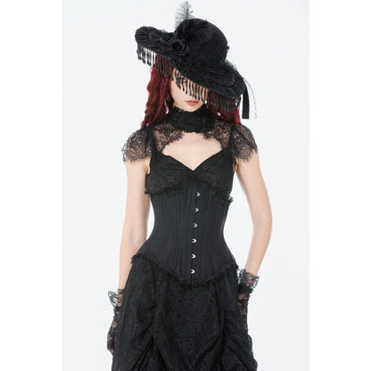 Dark in Love Talia Gothic Longline Metal Boned Corset