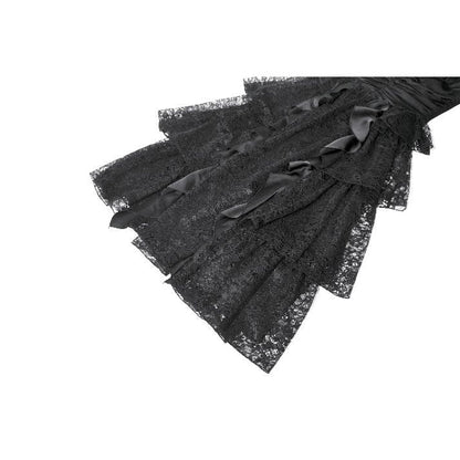 Dark in Love Gothic Satin Lace Dress