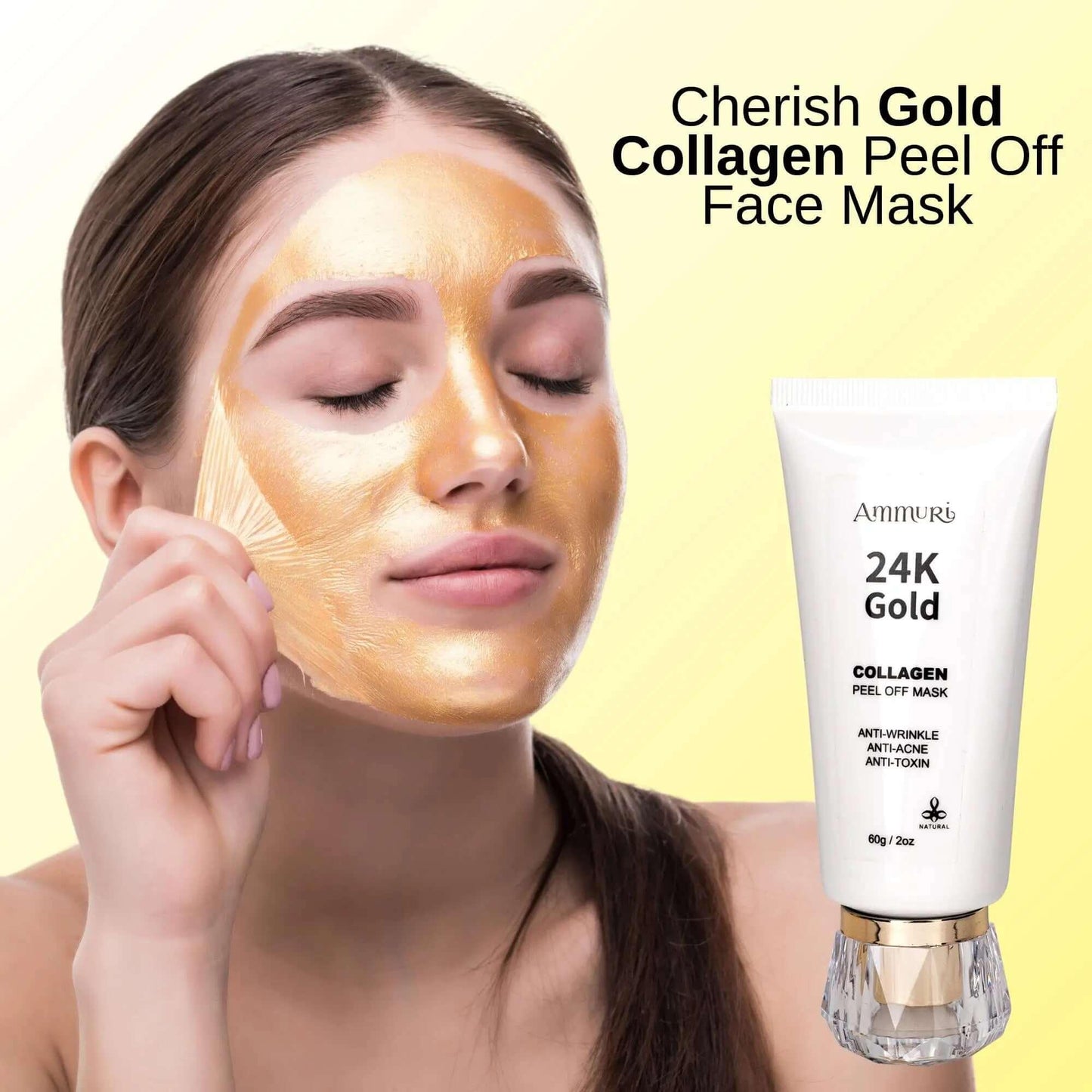 Ammuri Skincare 24K Gold Collagen Face Mask Peel Off