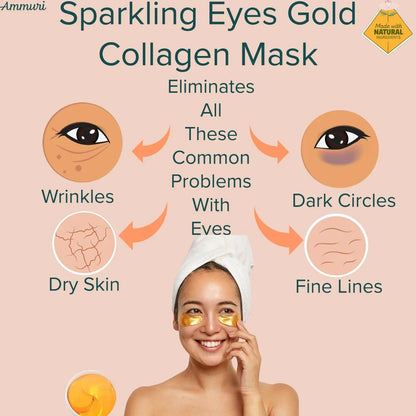 Ammuri 24k Gold Eye Mask for Dark Circles Treatment