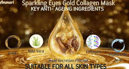 Ammuri 24k Gold Eye Mask for Dark Circles Treatment