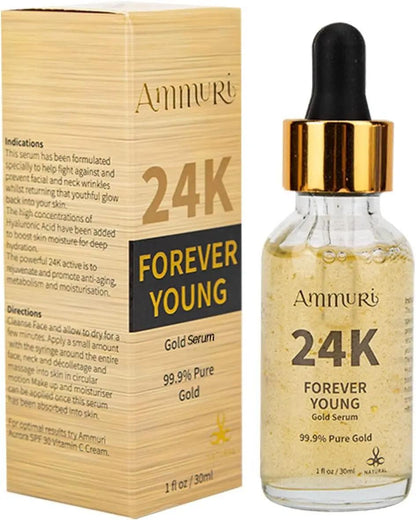 Ammuri 24K Gold Face Serum Anti-Ageing Collagen Booster – Better Than Charlotte Tilbury!