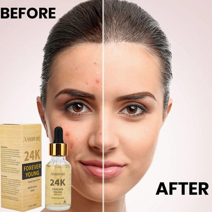 Ammuri 24K Gold Face Serum Anti-Ageing Collagen Booster – Better Than Charlotte Tilbury!