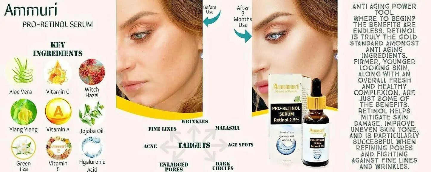 Ammuri 24K Gold Face Serum Anti-Ageing Collagen Booster – Better Than Charlotte Tilbury!