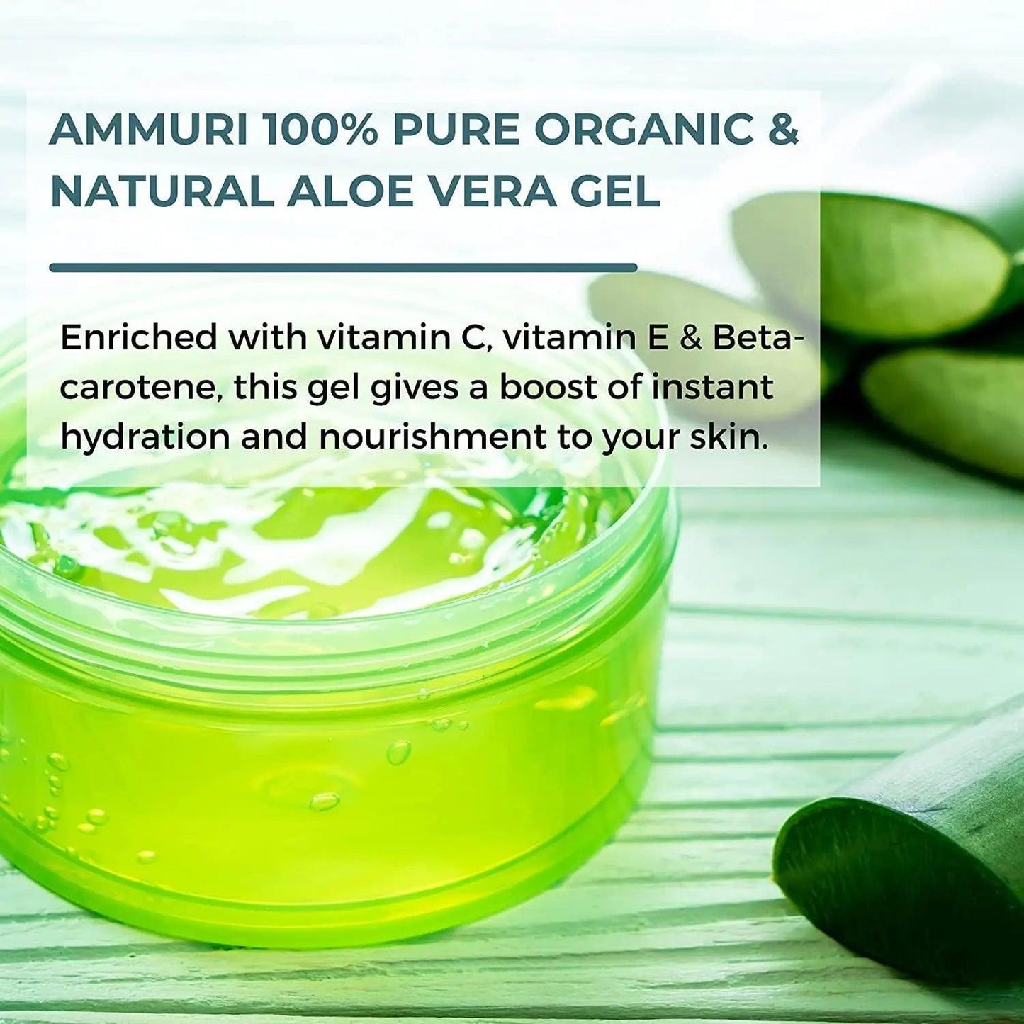 Ammuri Organic Aloe Vera Gel 300g – Pure Hydration for Face, Body & Hair