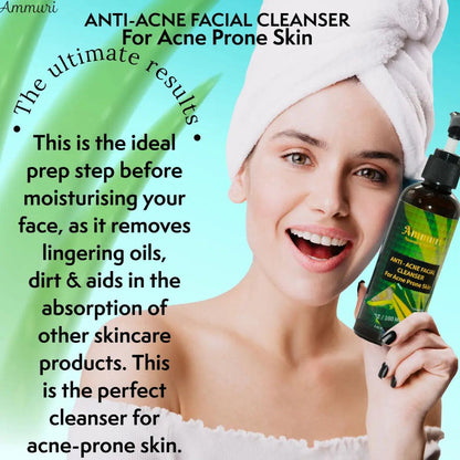 Ammuri Anti Acne Facial Cleanser for Acne Prone Skin
