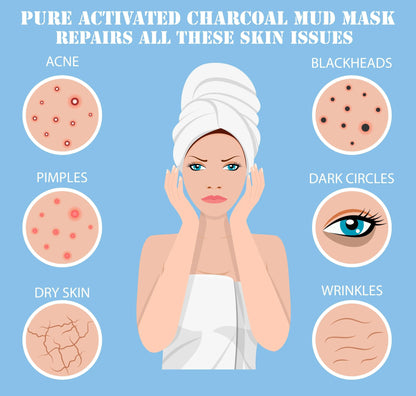Ammuri Pure Activated Charcoal Mud Mask for Pigmentation